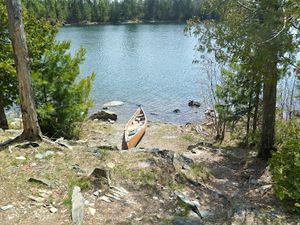 Our campsite on Knife Lake