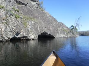 Aegean water cave entrance looking north