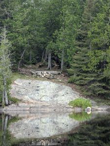 camp from lake