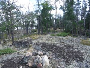 not used campsite looking east
