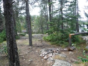 5 star campsite on Crystal Lake looking southwest