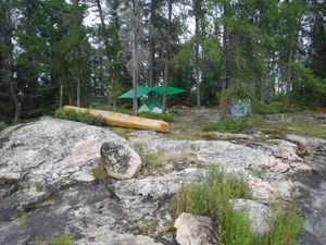 5 star campsite on Crystal Lake looking northeast