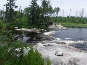Short portage around small rapids into WCPP