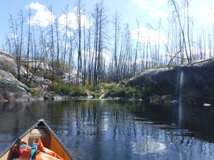 South entrance to Irregular portage looking south