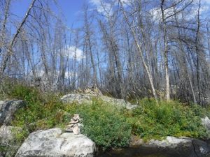 South entrance to Irregular portage looking north