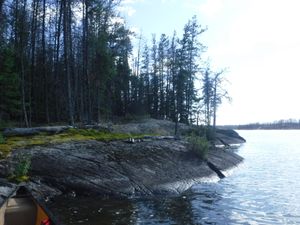 5 star unmapped campsite on Irregular Lake looking southwest