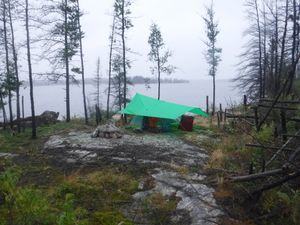 M7 campsite after clean-up looking north