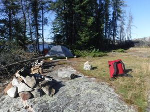 Beautiful KE campsite post 2021 fire looking southwest