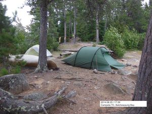 Batchewaung Bay, Campsite TC interior