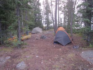 canoes - tents - site 34L