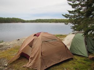 2 tents on rock - site 34L