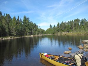 View towards short Buckingham portage