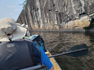 Cliff pictographs