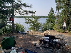 View from the kitchen on Little Saganaga