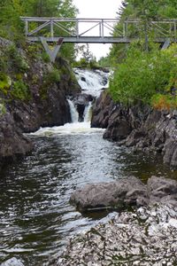 Agamok bridge and falls