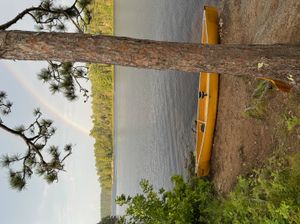 Lower Basswood Falls Canoe Rainbow