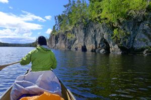 Fishdance pictograph cliffs