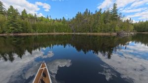 Approaching the Portage (Beaver End)