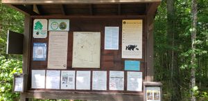Parking lot info board