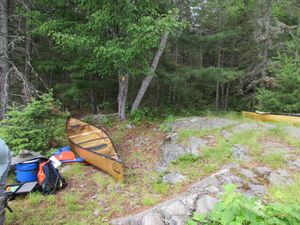 Pike Lake portage landing