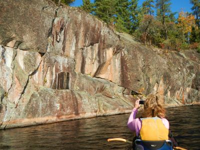 Hegman pictograph cliffs