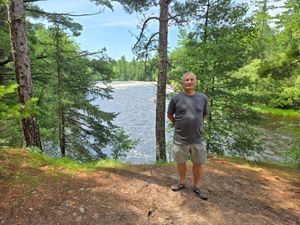 The most-often photographed tree on Pipestone Bay