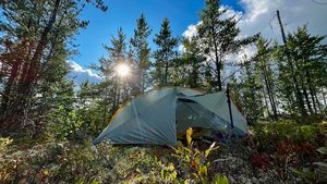 Tent on Raymond R