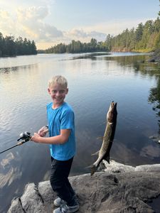 Fishing spot along trail to the north