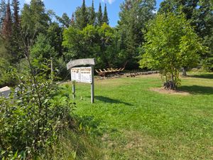 Fun to watch the boat trolly at Beatty Portage