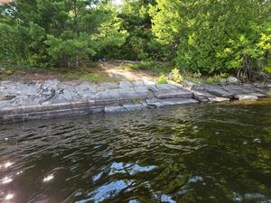View from the water of Campsite 5