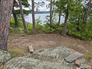 One of the tent pads at Campsite 13