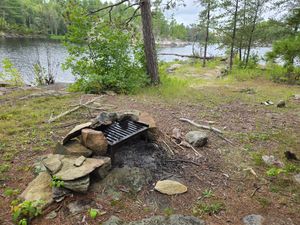Kitchen and bay view of Campsite 18