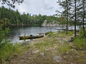 Nice view from Campsite 18 of private bay