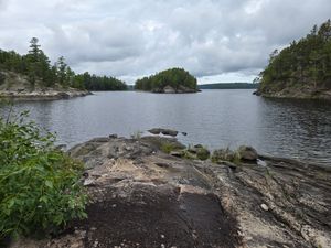 View out to Lac La Croix from Campsite 18