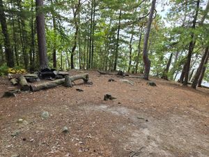 Sloped open site of Campsite 132