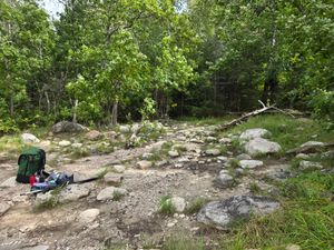 Rocky entrance to Bottle Portage