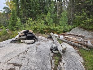 Almost broken kitchen at Campsite 1850