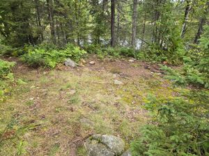 Not really a tent pad at Campsite 1850