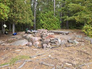 View of Campsite 1876 from below the kitchen