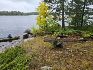 Fire grate at Campsite DA