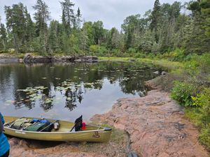Decent take-out and pretty private bay at Campsite 1551
