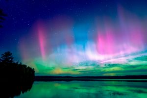 aurora at bass campsite