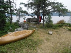 Bigshell peninsula campsite looking southwest