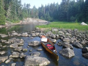 Rock garden leaving Bigshell Lake