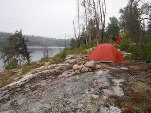 Campsite G looking west