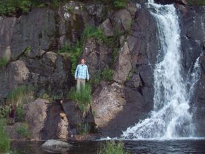 Mug Lake Waterfall