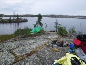Campsite P7 looking east