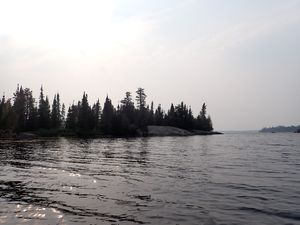 View when approaching from the east