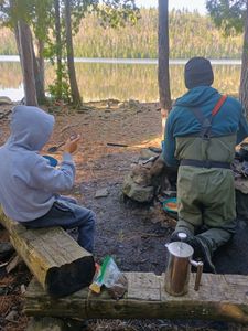 At camp