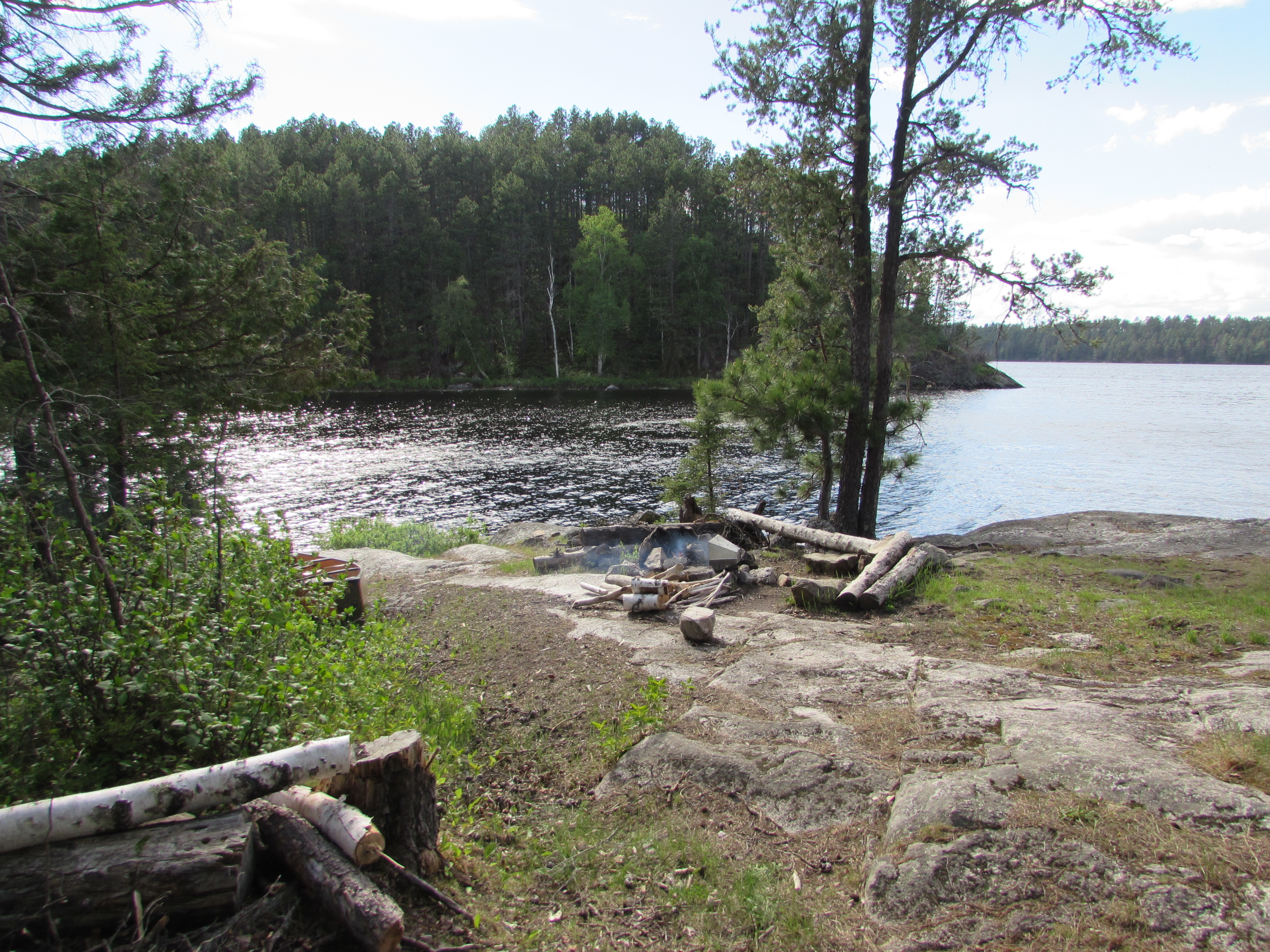 Firepit, facing north